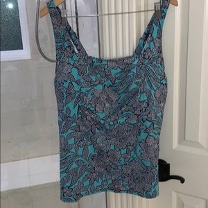 Lands End Batik Tankini Top - Underwire - 22W/L
